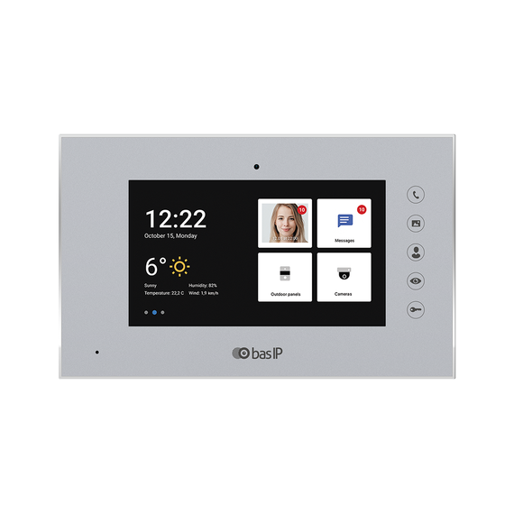 IP Відеодомофон BAS-IP AQ-07LA White/Silver/Gold/Black, Колір: Белый, зображення 4 IP Відеодомофон BAS-IP AQ-07LA White/Silver/Gold/Black, Колір: Белый, зображення 4