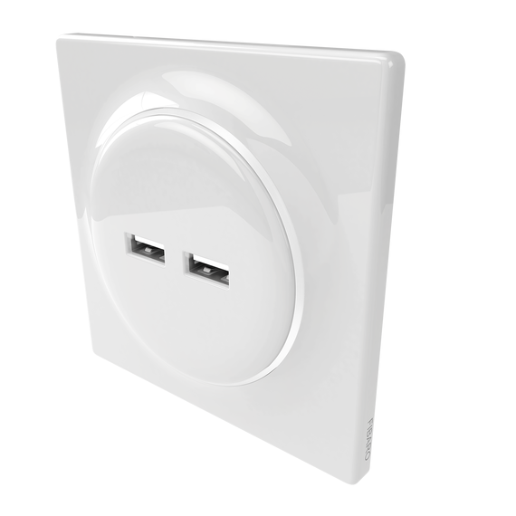 USB-розетка FIBARO Walli N USB Outlet — FGWU-021, Питание: 220В, Цвет: Белый , изображение 2