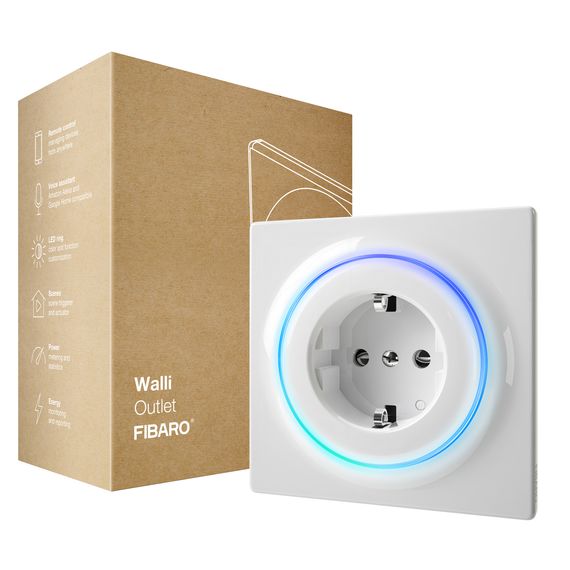 Розетка Z-Wave FIBARO Walli Outlet - FGWOF-011, Живлення: 220В, Колір: Белый, зображення 4 Розетка Z-Wave FIBARO Walli Outlet - FGWOF-011, Живлення: 220В, Колір: Белый, зображення 4