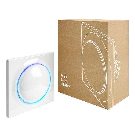 Вимикач Z-Wave FIBARO Walli Switch - FGWDSEU-221, Кількість каналів: 2, Живлення: 220В, Колір: Белый, зображення 3