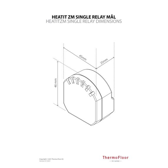 Одноканальне реле Heatit ZM Single Relay 16A, зображення 10