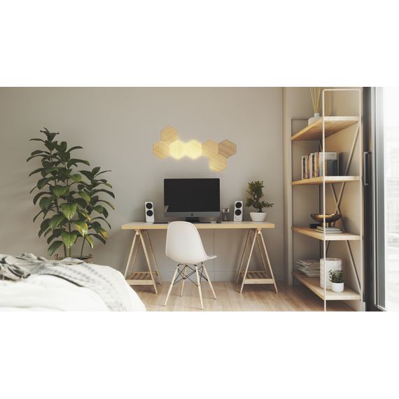 Додаткові панелі Nanoleaf Elements – Hexagons Expansion Pack Apple Homekit – 3 шт., Живлення: 220В, Кількість панелей: 3, зображення 4 Додаткові панелі Nanoleaf Elements – Hexagons Expansion Pack Apple Homekit – 3 шт., Живлення: 220В, Кількість панелей: 3, зображення 4