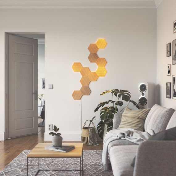 Додаткові панелі Nanoleaf Elements – Hexagons Expansion Pack Apple Homekit – 3 шт., Живлення: 220В, Кількість панелей: 3, зображення 6 Додаткові панелі Nanoleaf Elements – Hexagons Expansion Pack Apple Homekit – 3 шт., Живлення: 220В, Кількість панелей: 3, зображення 6