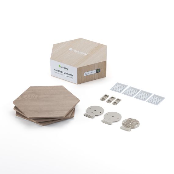 Додаткові панелі Nanoleaf Elements – Hexagons Expansion Pack Apple Homekit – 3 шт., Живлення: 220В, Кількість панелей: 3