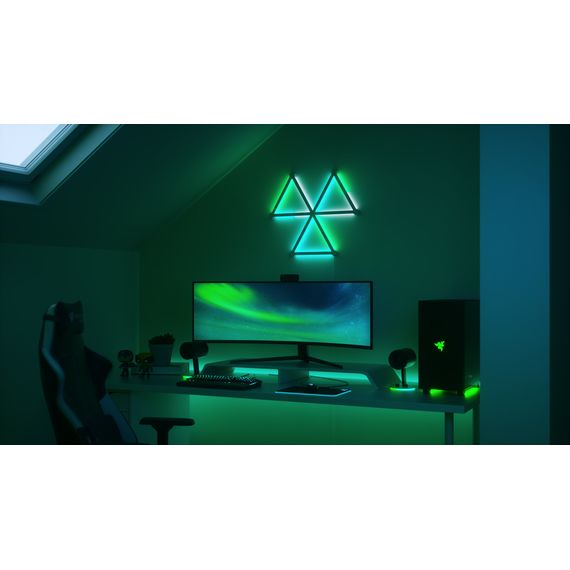 Розумна система освітлення Nanoleaf Lines 60 Degrees Smarter Kit Apple HomeKit – 9 шт., Живлення: 220В, Кількість панелей: 9, зображення 4 Розумна система освітлення Nanoleaf Lines 60 Degrees Smarter Kit Apple HomeKit – 9 шт., Живлення: 220В, Кількість панелей: 9, зображення 4