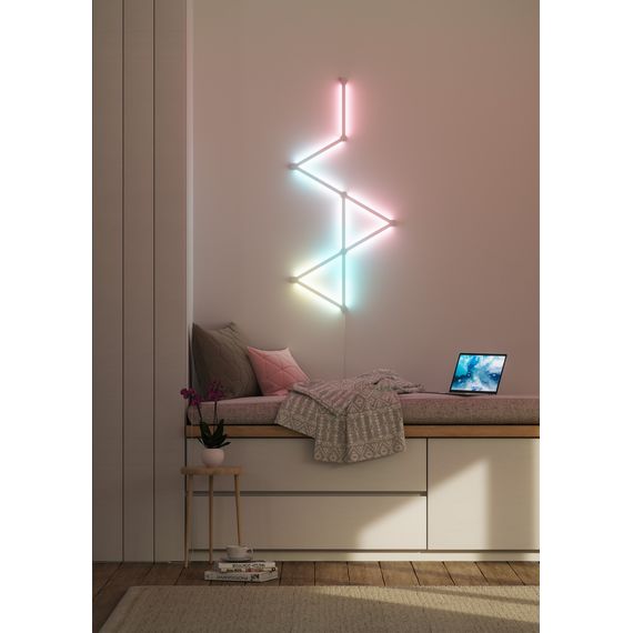 Дополнительные панели Nanoleaf Lines 60 Degrees Expansion Pack Apple HomeKit - 3 шт., Питание: 220В, Количество панелей: 3, изображение 7