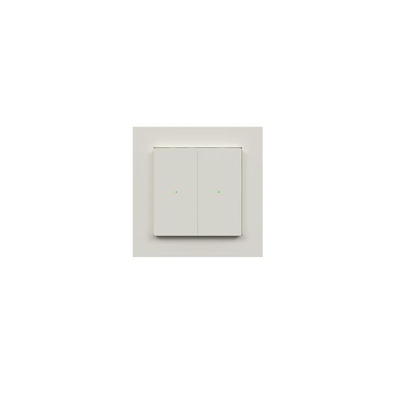 Бездротовий вимикач на 1-3 кнопки Heatit Z-Push Wall Controller, Живлення: CR2450, Колір: Белый, зображення 4