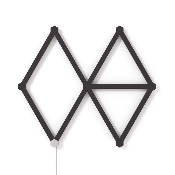 Накладка черная матовая Nanoleaf Lines Skins - Matte Black  - 9 шт., изображение 2