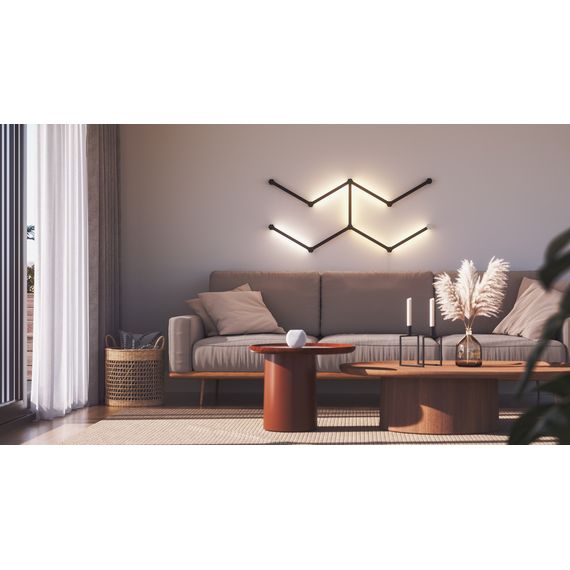 Накладка черная матовая Nanoleaf Lines Skins - Matte Black  - 9 шт., изображение 8