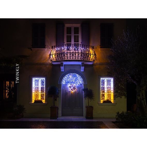 Светодиодная Smart LED гирлянда Twinkly Strings RGBW 250, 20 м, BT+WiFi, Gen II, IP44 кабель черный, изображение 8