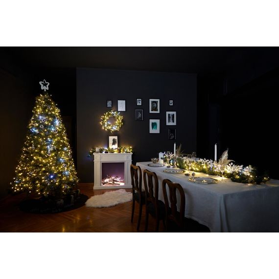 Светодиодная Smart LED гирлянда Twinkly Strings RGBW 250, 20 м, BT+WiFi, Gen II, IP44 кабель черный, изображение 9