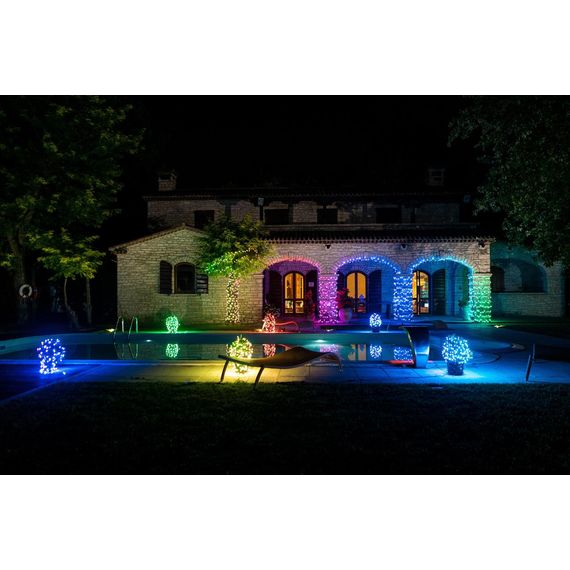 Світлодіодна Smart LED гірлянда Twinkly Icicle RGBW 190, 5м, BT+WiFi, Gen II, IP44 кабель прозорий, зображення 6