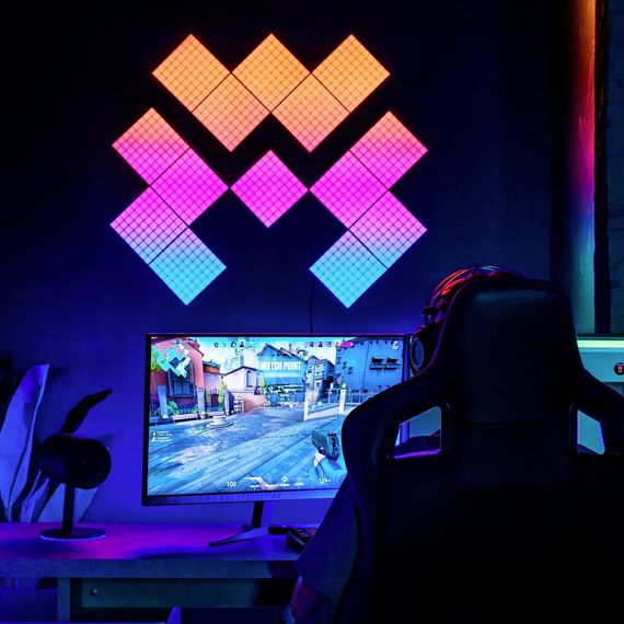 Розумна система освітлення Twinkly Squares RGB 64 Apple Homekit - 6 шт., зображення 6