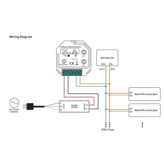Контроллер c DALI в Z-Wave - DT6 Controller SR-2411-ZV-DIM, изображение 6