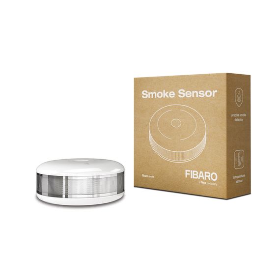 Датчик задимлення і температури FIBARO Smoke Sensor - FGSD-002, зображення 2 Датчик задимлення і температури FIBARO Smoke Sensor - FGSD-002, зображення 2