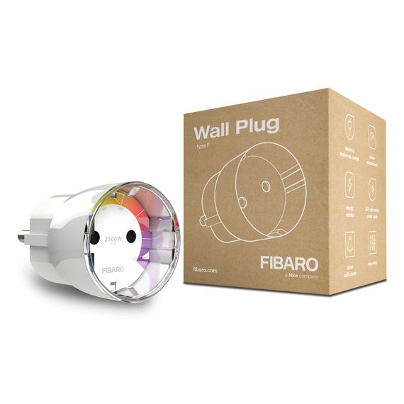 Розеточный выключатель со счетчиком электроэнергии FIBARO Wall Plug — FGWPF-102, изображение 2
