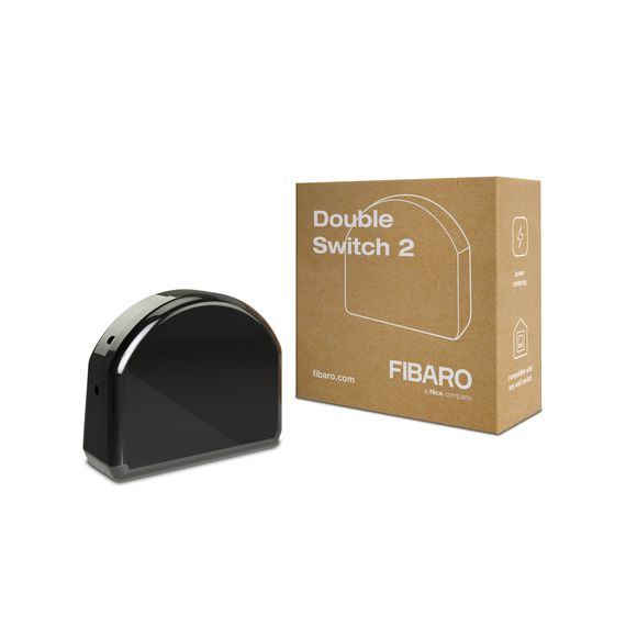 Подвійний релейний вимикач з лічильником електроенергії FIBARO Double Switch 2, Z-Wave Plus - FGS-223, зображення 2 Подвійний релейний вимикач з лічильником електроенергії FIBARO Double Switch 2, Z-Wave Plus - FGS-223, зображення 2