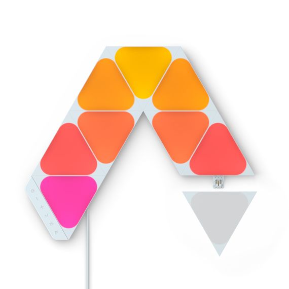 Розумна система освітлення Nanoleaf Shapes Mini Triangles Starter Kit Apple Homekit - 9 шт., Живлення: 220В, Кількість панелей: 9, зображення 2