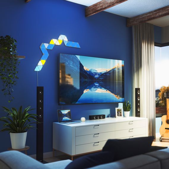 Розумна система освітлення Nanoleaf Shapes Mini Triangles Starter Kit Apple Homekit - 9 шт., Живлення: 220В, Кількість панелей: 9, зображення 8