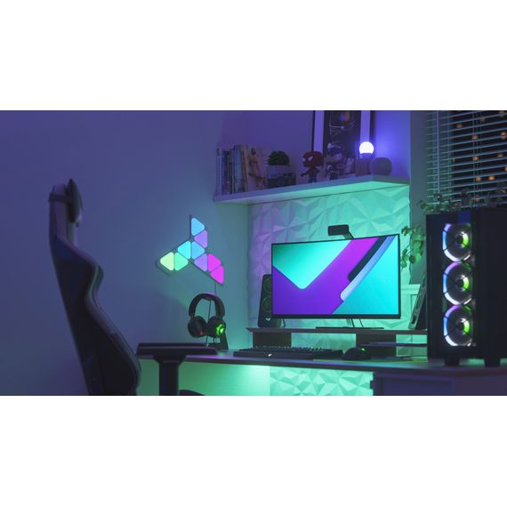 Розумна система освітлення Nanoleaf Shapes Mini Triangles Starter Kit Apple Homekit - 9 шт., Живлення: 220В, Кількість панелей: 9, зображення 6
