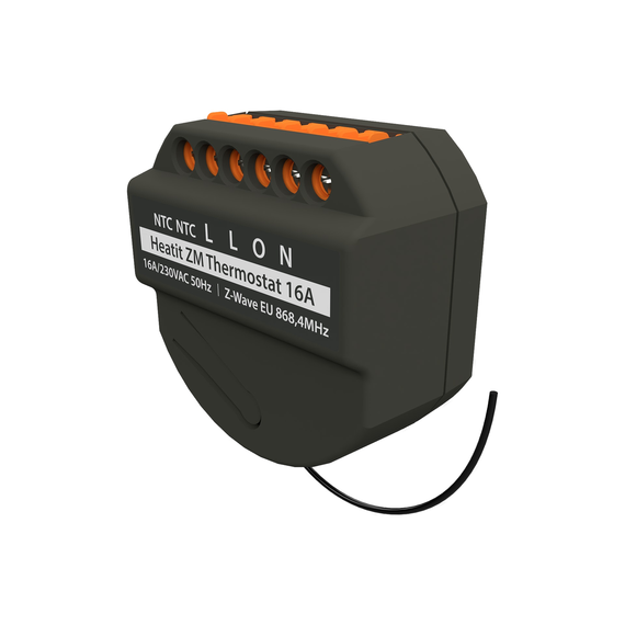 Релейний термостат теплої підлоги з лічильником електроенергії Heatit ZM Thermostat 16А, зображення 5