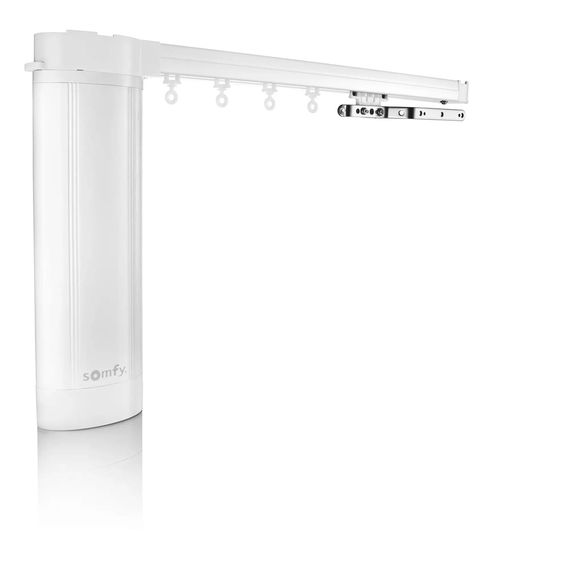 Електрокарниз Somfy Movelite WireFree 35 RTS у зборі, Акумуляторний, керування пульт радіо, Живлення: Встроенный аккумулятор, Довжина карниза: 1м, Тип приводу карниза: Movelite WireFree 35 RTS