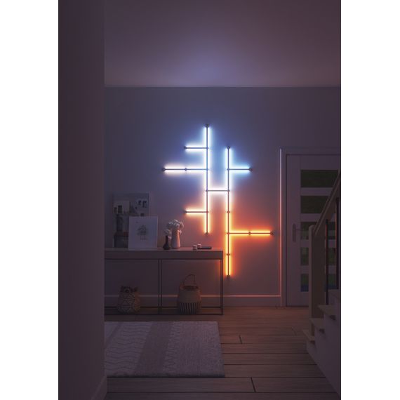Додаткові панелі Nanoleaf Lines 90 Degrees Expansion Pack Apple HomeKit - 3 шт., Живлення: 220В, Кількість панелей: 3, зображення 4 Додаткові панелі Nanoleaf Lines 90 Degrees Expansion Pack Apple HomeKit - 3 шт., Живлення: 220В, Кількість панелей: 3, зображення 4