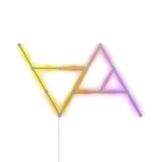 Розумна система освітлення Nanoleaf Lines 60 Degrees Smarter Kit Apple HomeKit - 15 шт., Живлення: 220В, Кількість панелей: 15, зображення 2