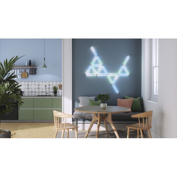 Розумна система освітлення Nanoleaf Lines 60 Degrees Smarter Kit Apple HomeKit - 15 шт., Живлення: 220В, Кількість панелей: 15, зображення 3
