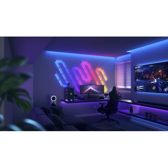 Розумна система освітлення Nanoleaf Lines 60 Degrees Smarter Kit Apple HomeKit - 15 шт., Живлення: 220В, Кількість панелей: 15, зображення 6