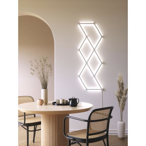 Розумна система освітлення Nanoleaf Lines 60 Degrees Smarter Kit Apple HomeKit - 15 шт., Живлення: 220В, Кількість панелей: 15, зображення 5