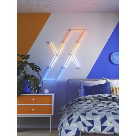 Розумна система освітлення Nanoleaf Lines 60 Degrees Smarter Kit Apple HomeKit - 15 шт., Живлення: 220В, Кількість панелей: 15, зображення 7
