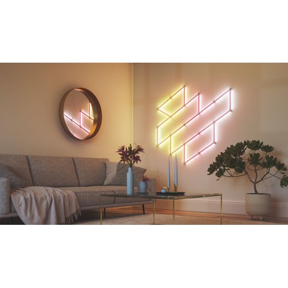 Розумна система освітлення Nanoleaf Lines 60 Degrees Smarter Kit Apple HomeKit - 15 шт., Живлення: 220В, Кількість панелей: 15, зображення 10