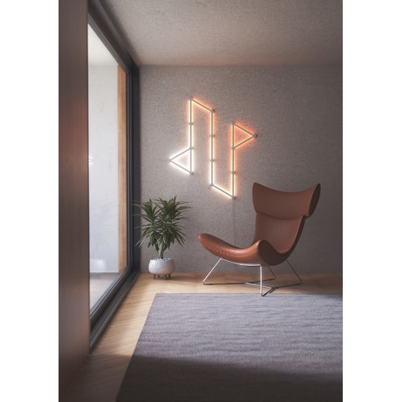 Розумна система освітлення Nanoleaf Lines 60 Degrees Smarter Kit Apple HomeKit - 15 шт., Живлення: 220В, Кількість панелей: 15, зображення 9