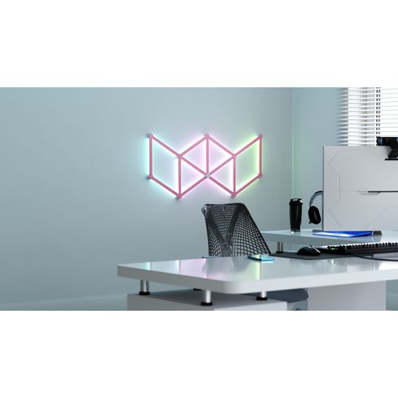 Накладка розовая матовая Nanoleaf Lines Skins -  Pink Matte  - 9 шт., изображение 3