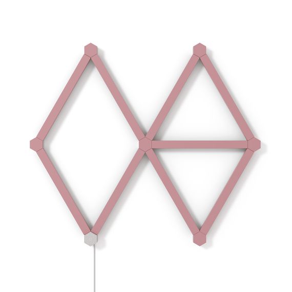 Накладка розовая матовая Nanoleaf Lines Skins -  Pink Matte  - 9 шт., изображение 2