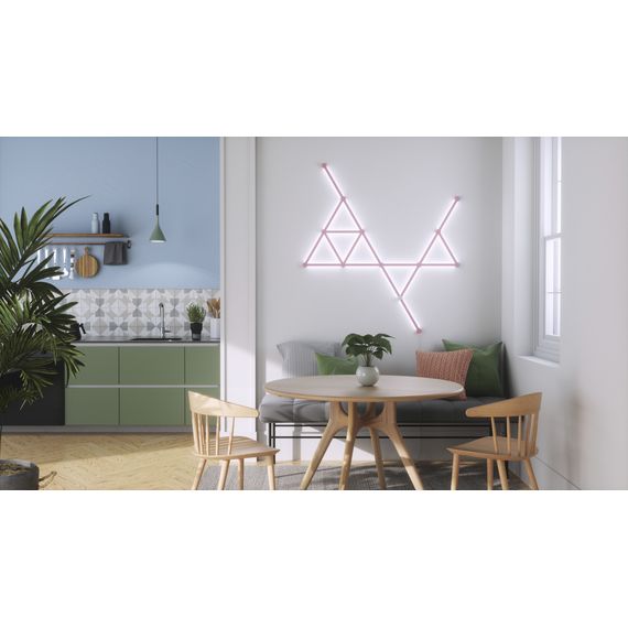 Накладка розовая матовая Nanoleaf Lines Skins -  Pink Matte  - 9 шт., изображение 5