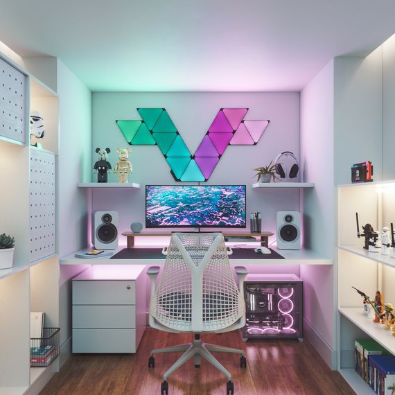 Додаткові панелі Nanoleaf Shapes Ultra Black Triangles Expansion Pack, Apple Homekit – 3 шт., Живлення: 220В, Кількість панелей: 3, Колір: Черный, зображення 9