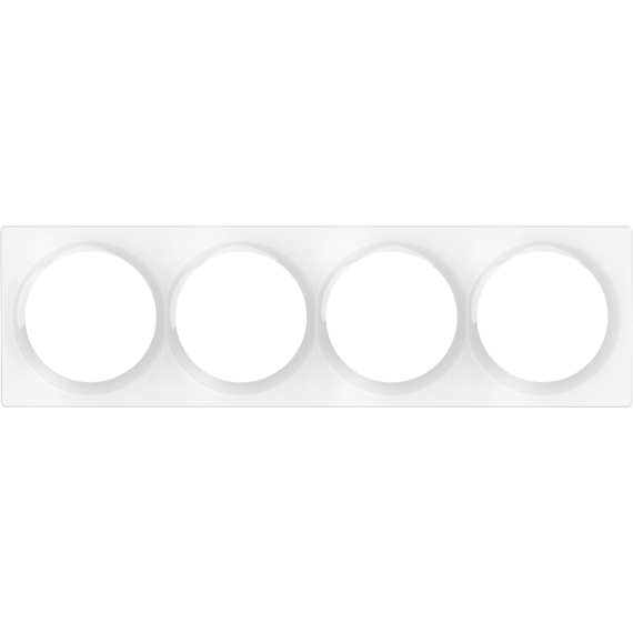 Рамка чотиримісна FIBARO Walli - FG-Wx-PP-0009, Колір: Белый