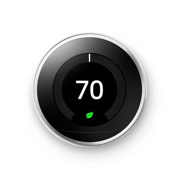 Термостат настінний Nest Learning Thermostat Gen3, Американська версія, Живлення: 24В, Колір: Металлик, зображення 3