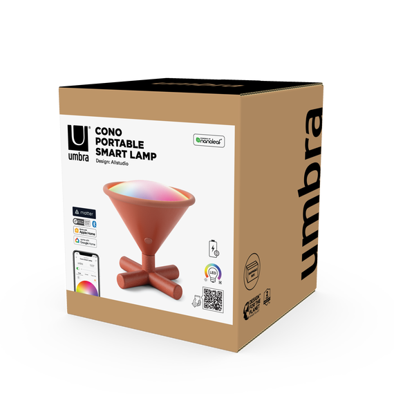 Портативна розумна лампа Nanoleaf Umbra Cono, RGBW, 2700-6500 K, 130 лм, Apple Homekit, Matter, зображення 4 Портативна розумна лампа Nanoleaf Umbra Cono, RGBW, 2700-6500 K, 130 лм, Apple Homekit, Matter, зображення 4