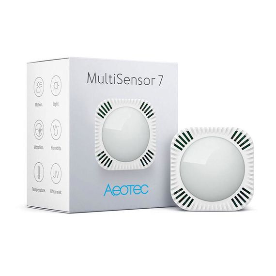Датчик движения, температуры, влажности, освещенности и вибрации Aeotec Multisensor 7 - ZWA024