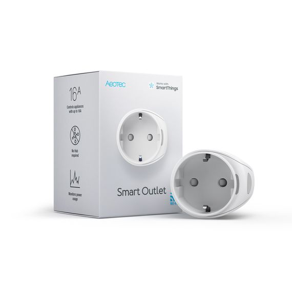 Розетковий вимикач Aeotec Smart Outlet Type F, Wi-Fi, SmartThings