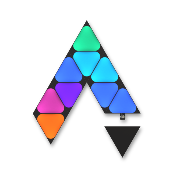 Додаткові панелі Nanoleaf Shapes Ultra Black Mini Triangles Expansion Pack, Apple Homekit - 10 шт.