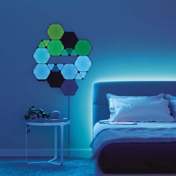 Додаткові панелі Nanoleaf Shapes Ultra Black Mini Triangles Expansion Pack, Apple Homekit - 10 шт., зображення 3