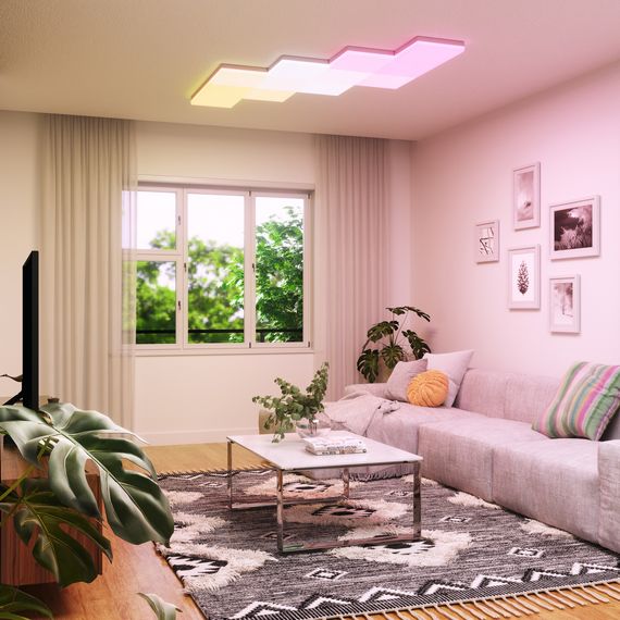 Розумний модульний стельовий світильник Nanoleaf Skylight Starter Kit — 3 шт., Apple Homekit, Живлення: 220В, Кількість панелей: 3, Колір: Белый, зображення 9