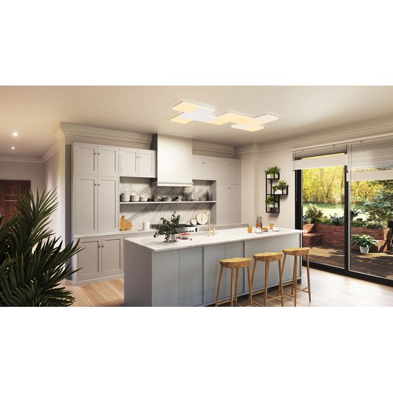 Додатковий розумний модульний стельовий світильник Nanoleaf Skylight Expansion Pack — 1 шт., Apple Homekit, Живлення: 220В, Кількість панелей: 1, Колір: Белый, зображення 7