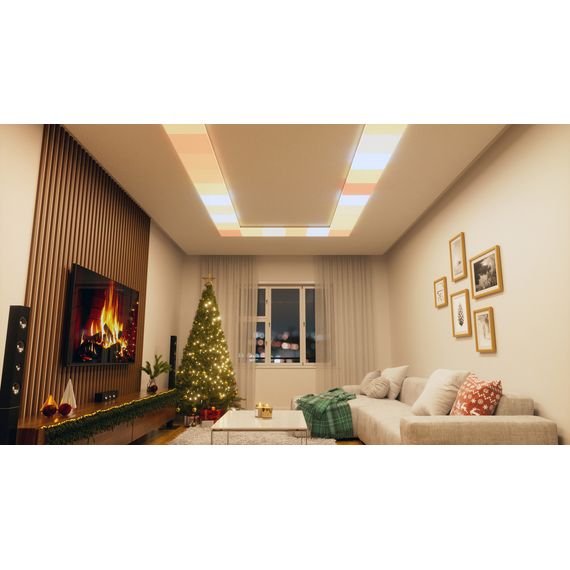 Розумний модульний стельовий світильник Nanoleaf Skylight Starter Kit — 3 шт., Apple Homekit, Живлення: 220В, Кількість панелей: 3, Колір: Белый, зображення 8