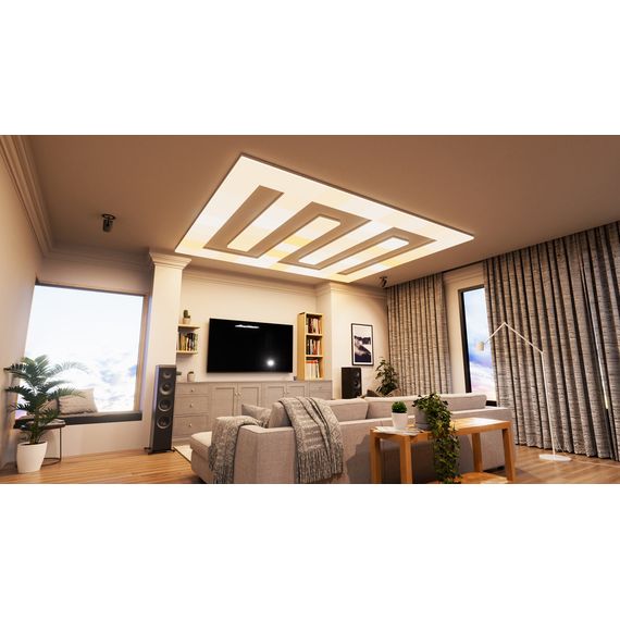 Додатковий розумний модульний стельовий світильник Nanoleaf Skylight Expansion Pack — 1 шт., Apple Homekit, Живлення: 220В, Кількість панелей: 1, Колір: Белый, зображення 10