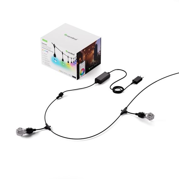 Вулична гірлянда Nanoleaf Smart Multicolor Outdoor String Lights Smarter Kit — 15 м, Matter, Homekit